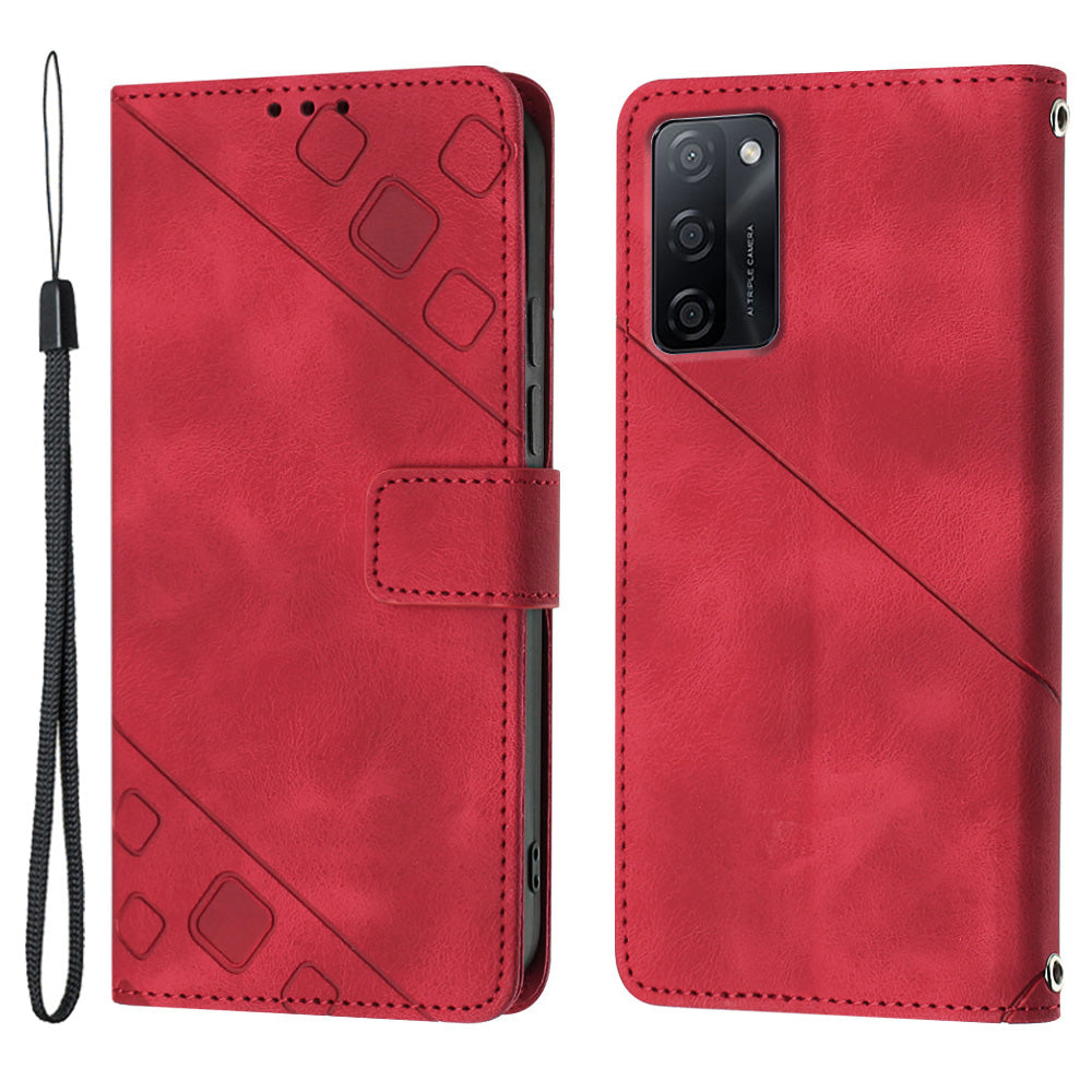 PT005 YB Imprinting Series-6 For Oppo A55s 5G Skin Touch Phone Shell Leather Stand Wallet Shockproof Case PT005 YB Imprinting Series-6 For Oppo A55s 5G Skin Touch Phone Shell Leather Stand Wallet Shockproof Case